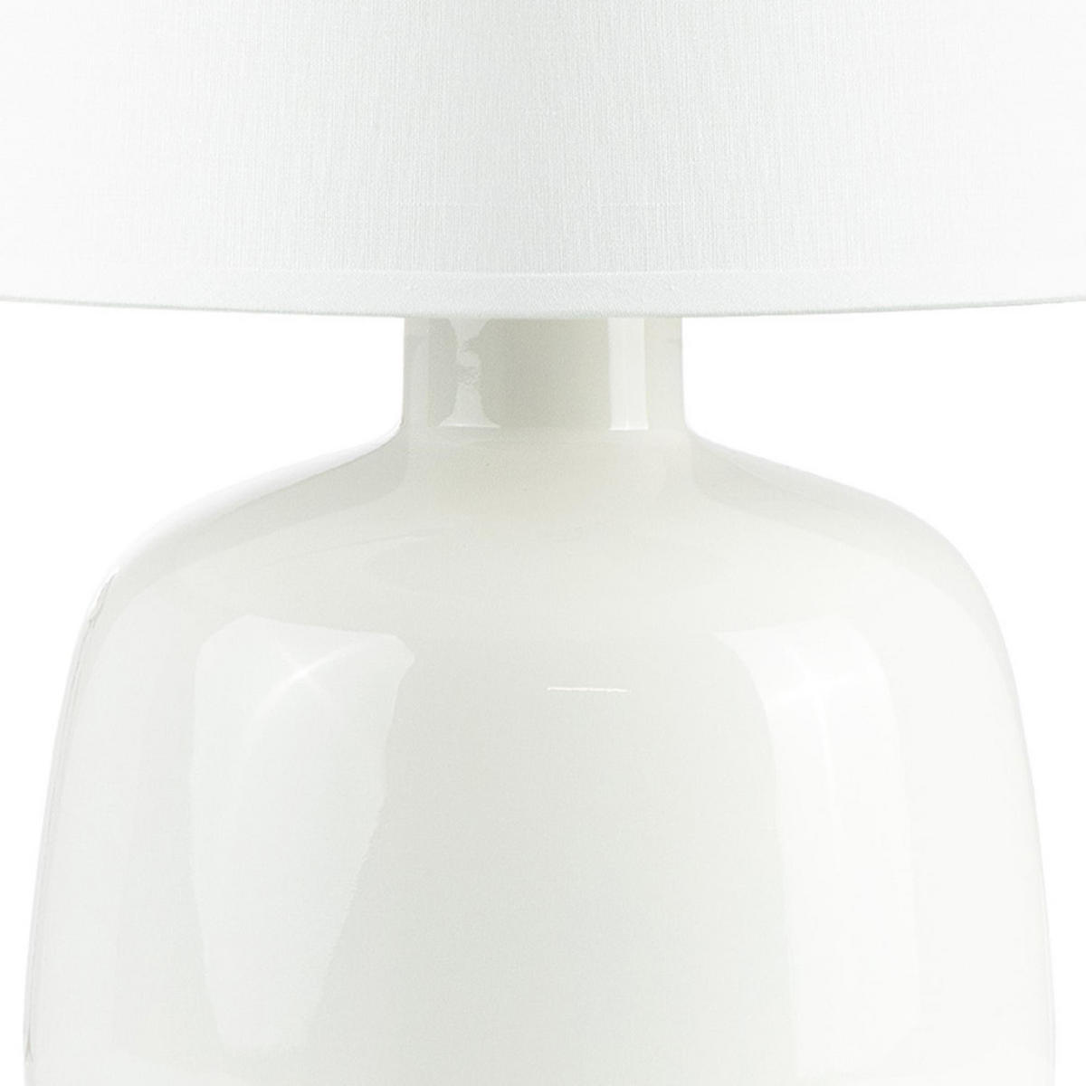 TISCHLAMPE STIVUS 2-er Set, Weiß - Weiß, Textil/Metall (22/22/32cm) - KONSIMO®