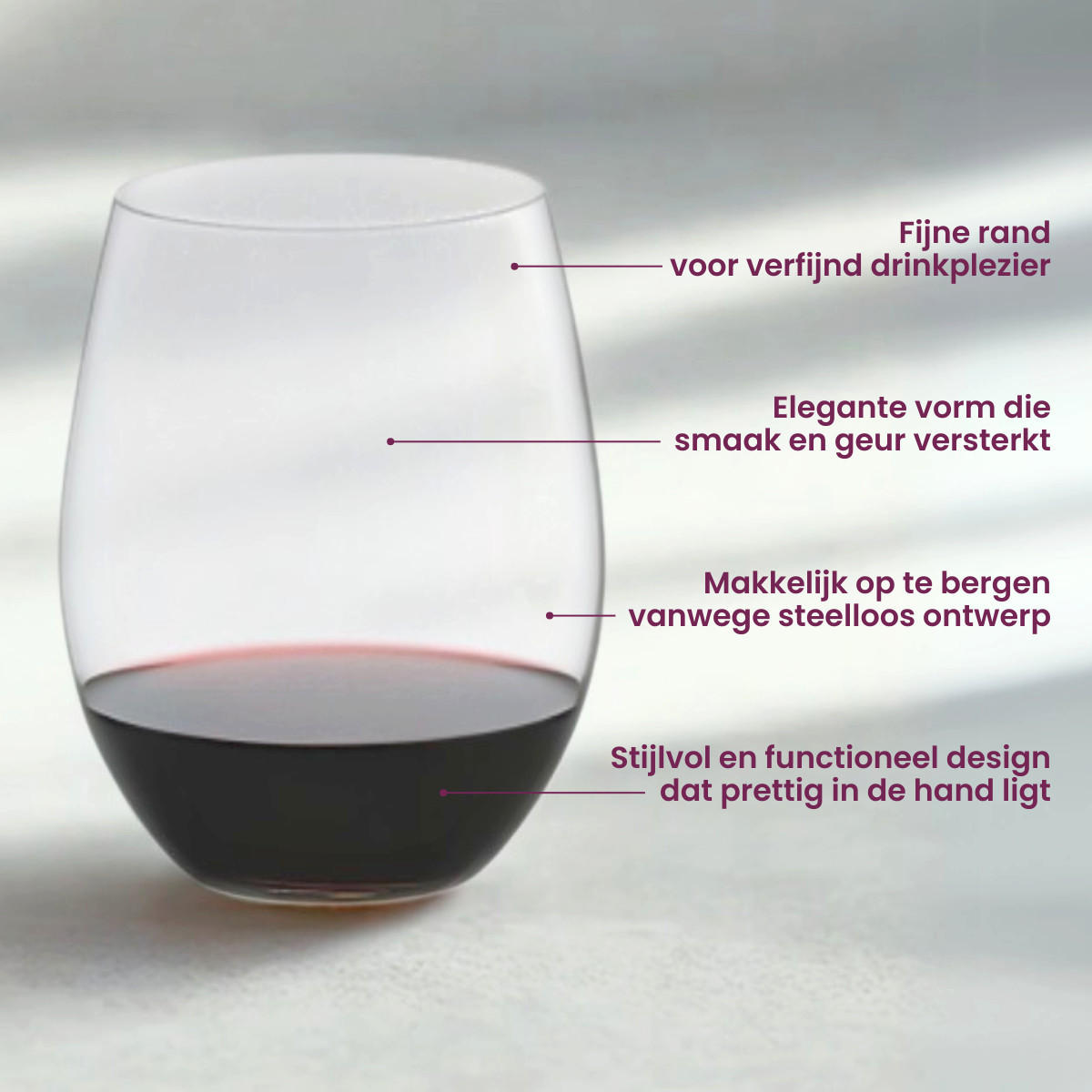 WEISSWEINGLAS O, 4 x Cabernet / Merlot & 4 x Chardonnay / Viognier, hochwertiges Glas - Transparent, Glas (0.4L) - Riedel