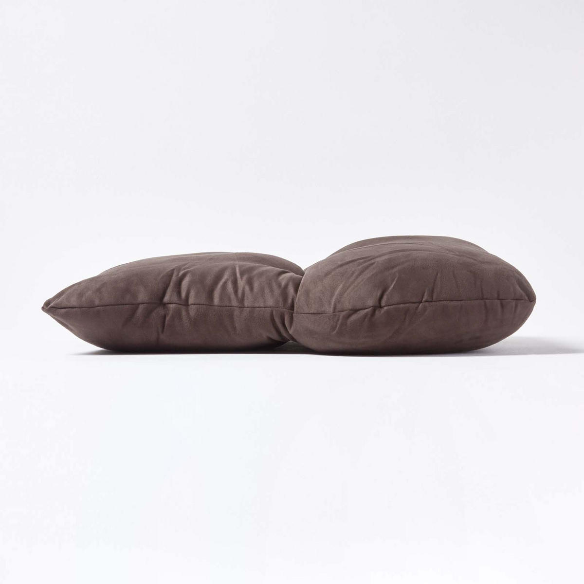 RÜCKENKISSEN braun 68/58 cm – Stützkissen für Sessel, Velours - Braun, Textil (68/15cm) - Homescapes
