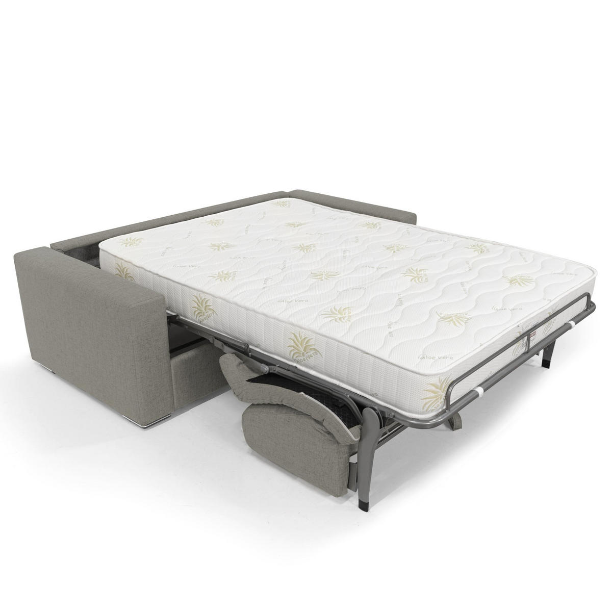 SCHLAFSOFA Nixon - Braun, Textil (200/93/96cm) - Divani.store