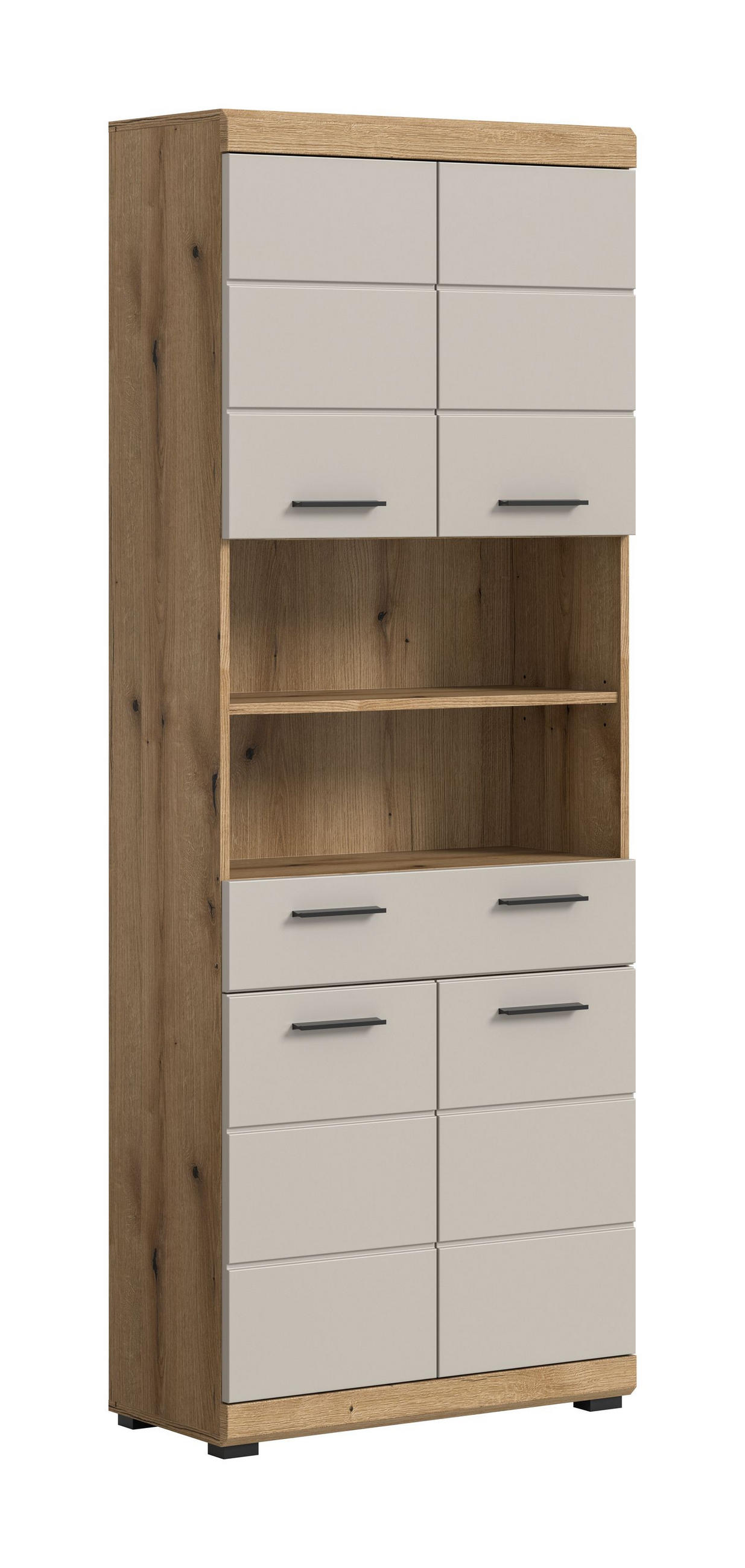 Homes & Jones Hochschrank Eiche 74x191x31 cm