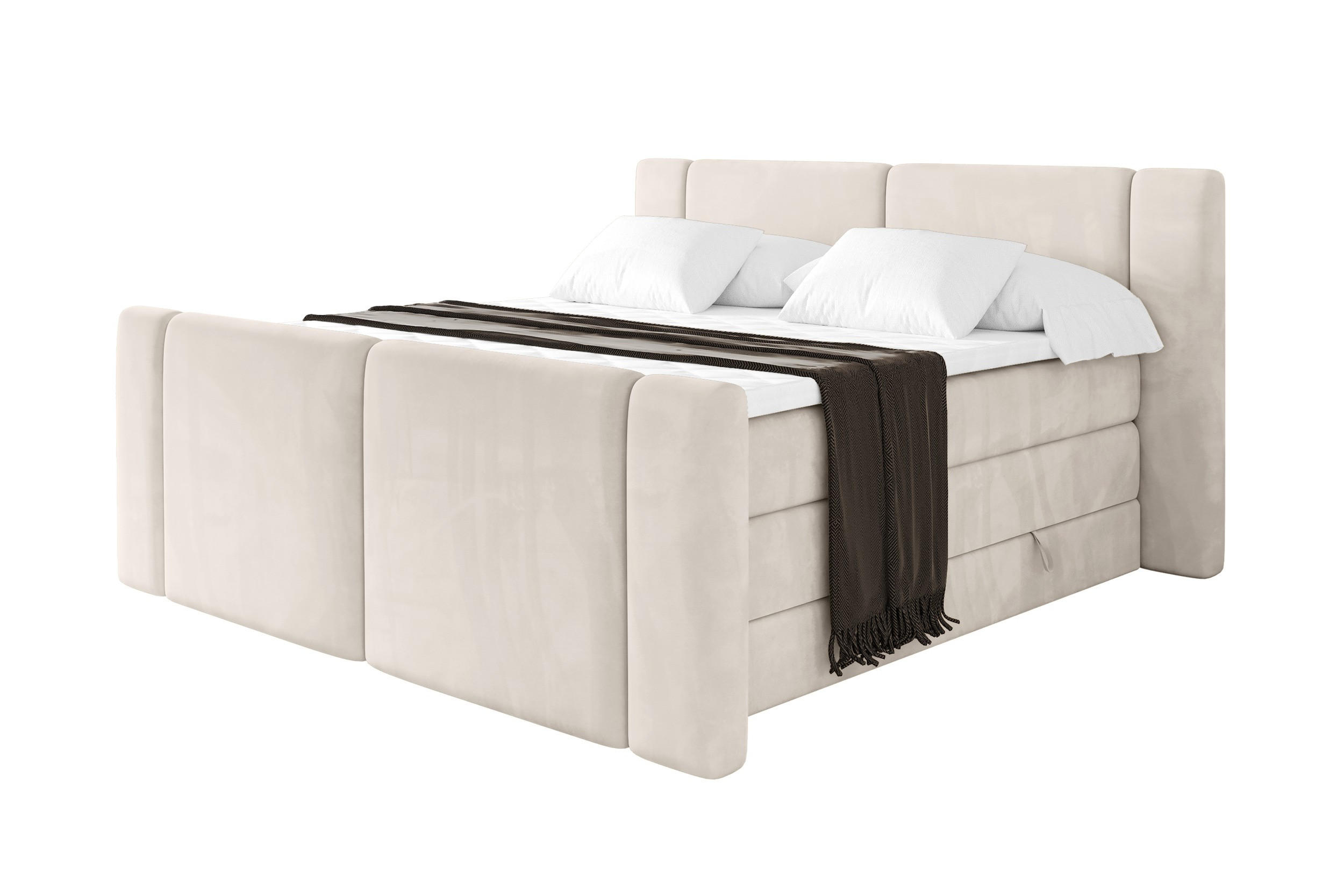 ALTDECOR POSTEL boxspring s matracemi H3/H4 - EVON KING Zanozek - 140x200 cm Béžová