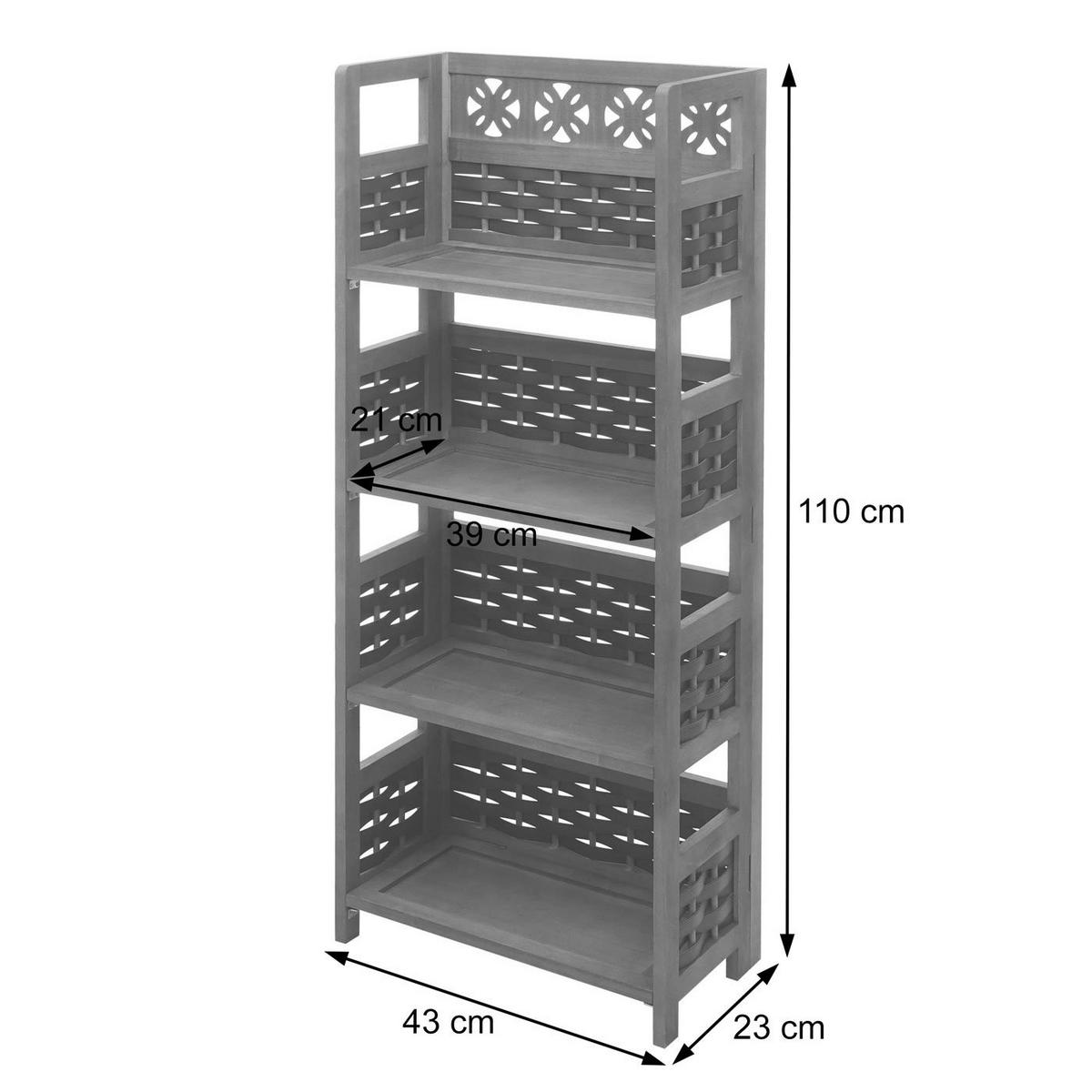 REGAL Braun - Braun, Holz (43/110/23cm) - MCW