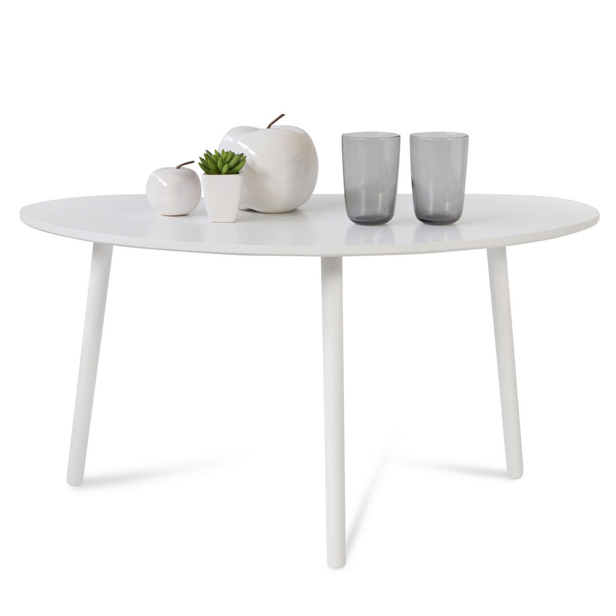 COUCHTISCH Kiefer 84/43 cm Weiß - Weiß, Holz (50/84/43cm) - Homestyle4u