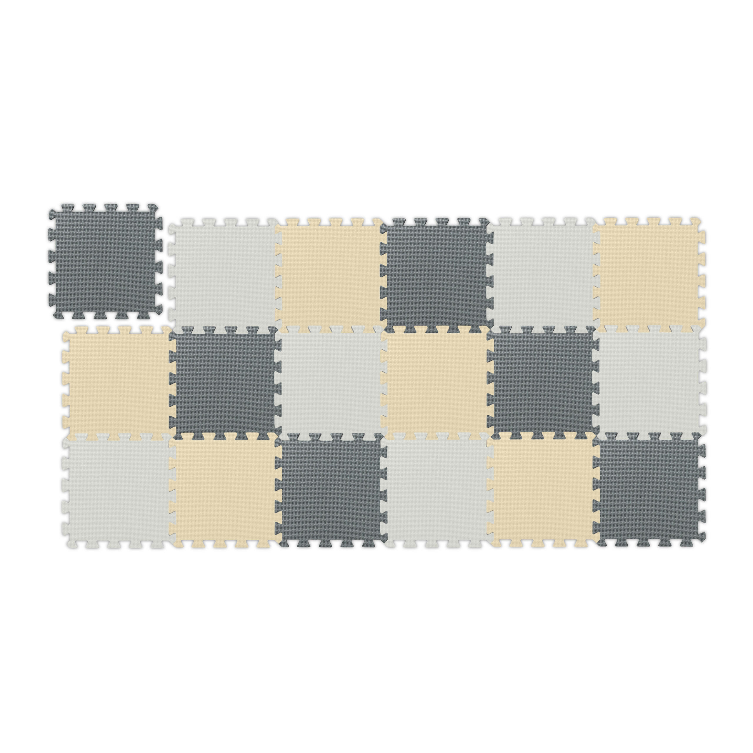 SADA puzzle matiek - viacfarebná, textil (30/30cm) - Relaxdays