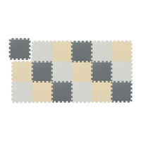 SADA puzzle matiek - viacfarebná, textil (30/30cm) - Relaxdays