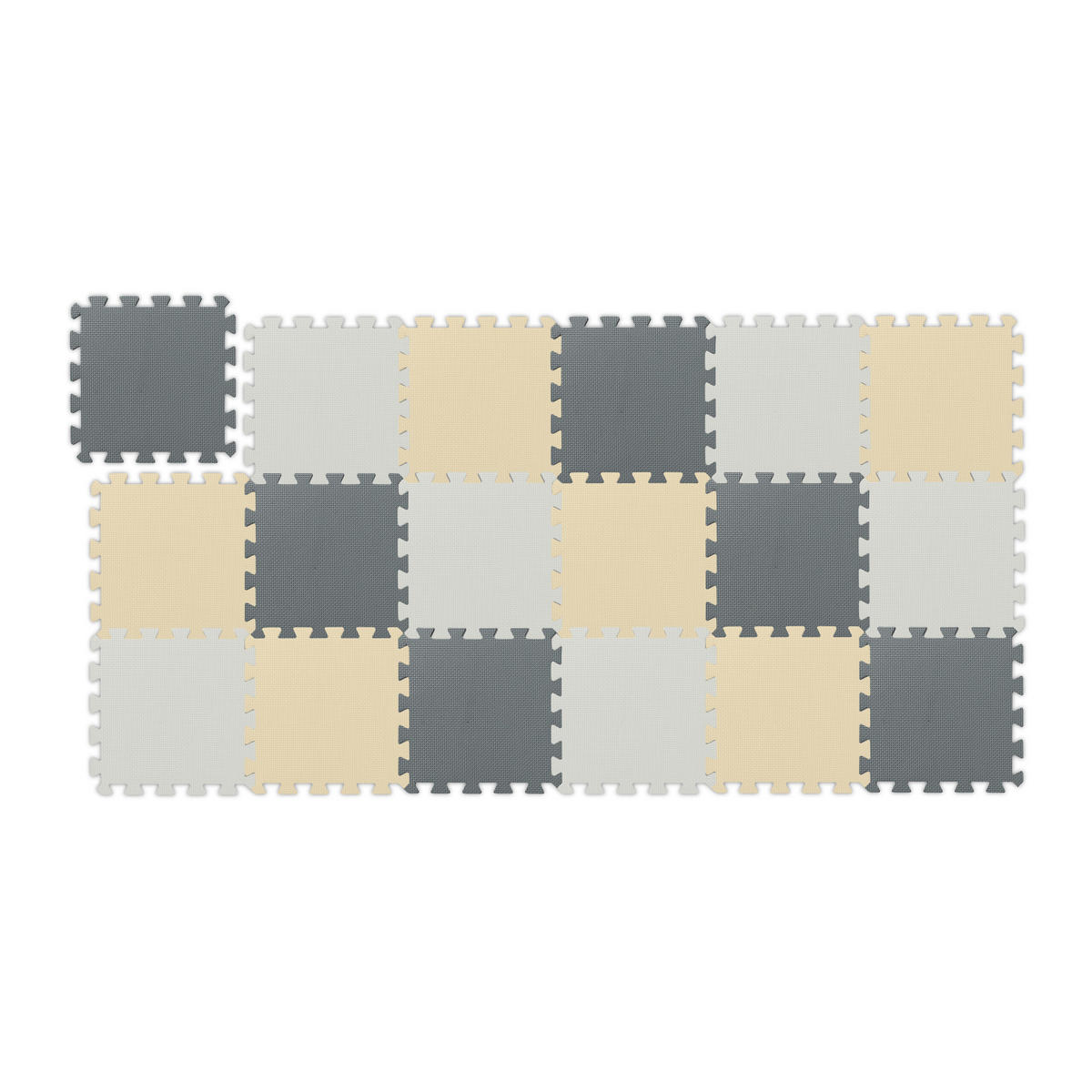 SADA puzzle matiek - viacfarebná, textil (30/30cm) - Relaxdays