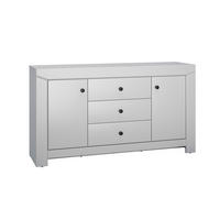 SIDEBOARD Terni silbergrau 153 / 42 / 85cm - Silberfarben/Grau, Holz/Holzwerkstoff (153/85/42cm) - Feldmann-Wohnen