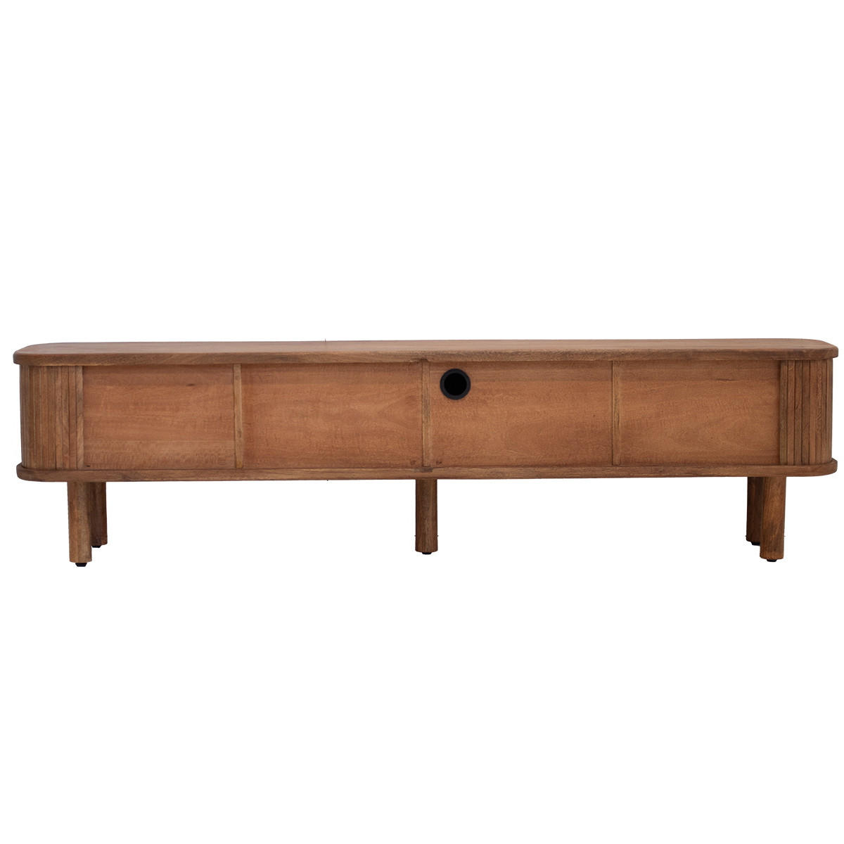 TV-SCHRANK aus Mangoholz 200x40x50cm, natürlich - Braun, Holz (200/50/40cm) - Giga Meubel