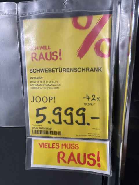 SCHWEBETÜRENSCHRANK POSH-JOOP- - Joop!