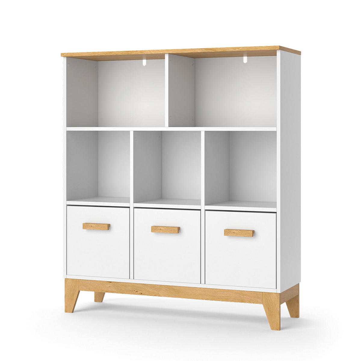 SPIELZEUGSCHRANK Malia Weiß 98.4 x 113.4 cm - Weiß, Holzwerkstoff (98.4/113.4/32.6cm) - VitaliSpa