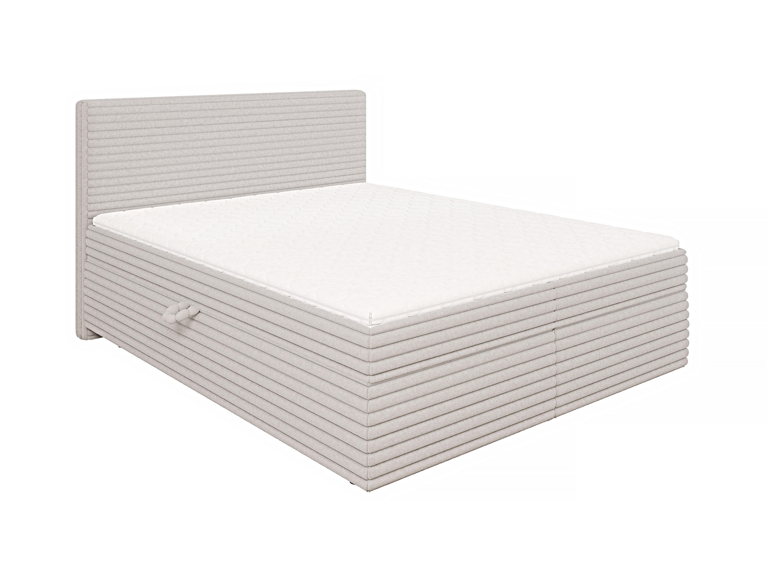 S-Style Boxbett Hellgrau 160x200 cm