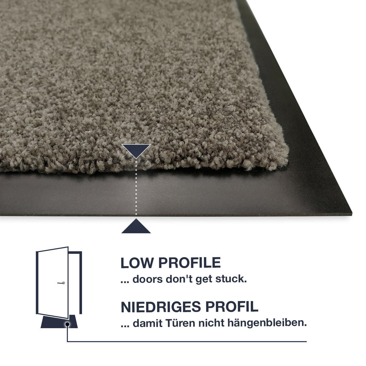 FUSSMATTEN FÜR INNEN & AUßEN TÜRMATTE - Taupe, Textil (78/150cm) - WohnDirect
