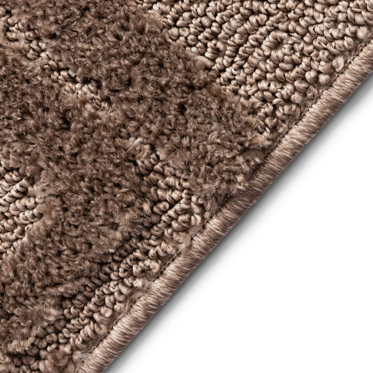 KURZFLORTEPPICH RELIEVO taupe grafisch 3D-Struktur 200/300 cm - Taupe, Textil (200/300cm) - Tapiso