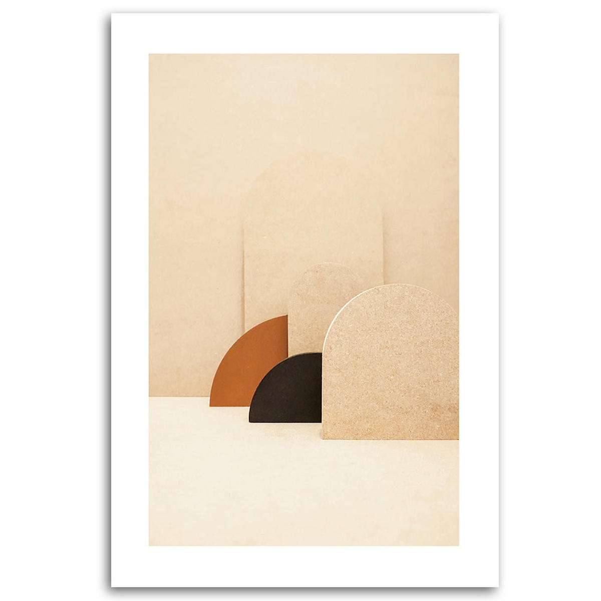 KUNSTDRUCK Beige 70/100 cm - Beige, Textil (70/100cm) - KUNSTLOFT