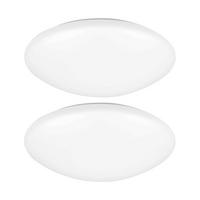 LED DECKENLEUCHTE Metall Weiß 2er Set - Weiß, Metall (25/8/9.2cm)