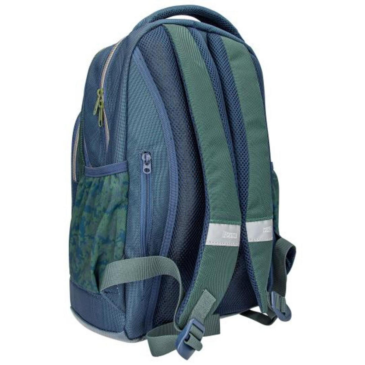 SCHULRUCKSACK SCHLANGE Adventure World blau-grün 19 x 30 x 40 cm - Blau/Grün, Textil (30/19cm) - Depesche Germany