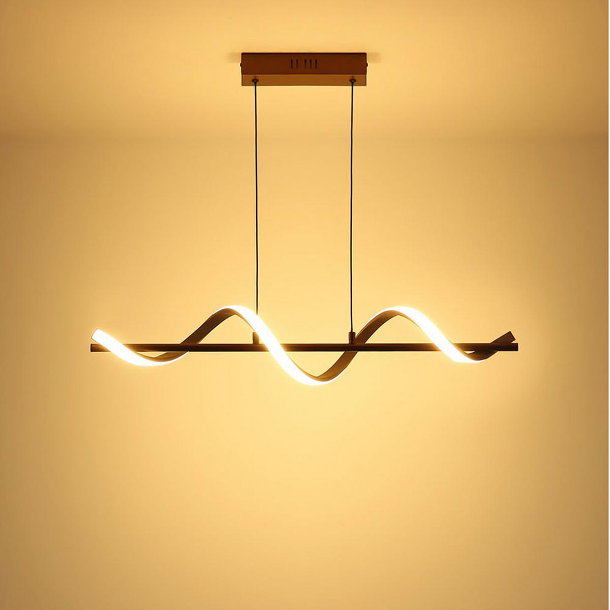 LED HÄNGELEUCHTE SPIRO Metall Beige matt - Beige, Metall (80/15.5/120cm) - Globo Lighting