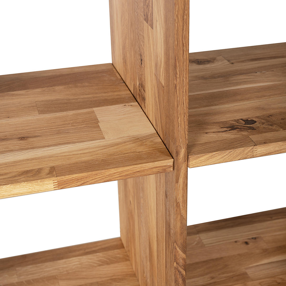 REGAL - Massivholz - Eichefarben, Holz (76/76/35cm) - home24