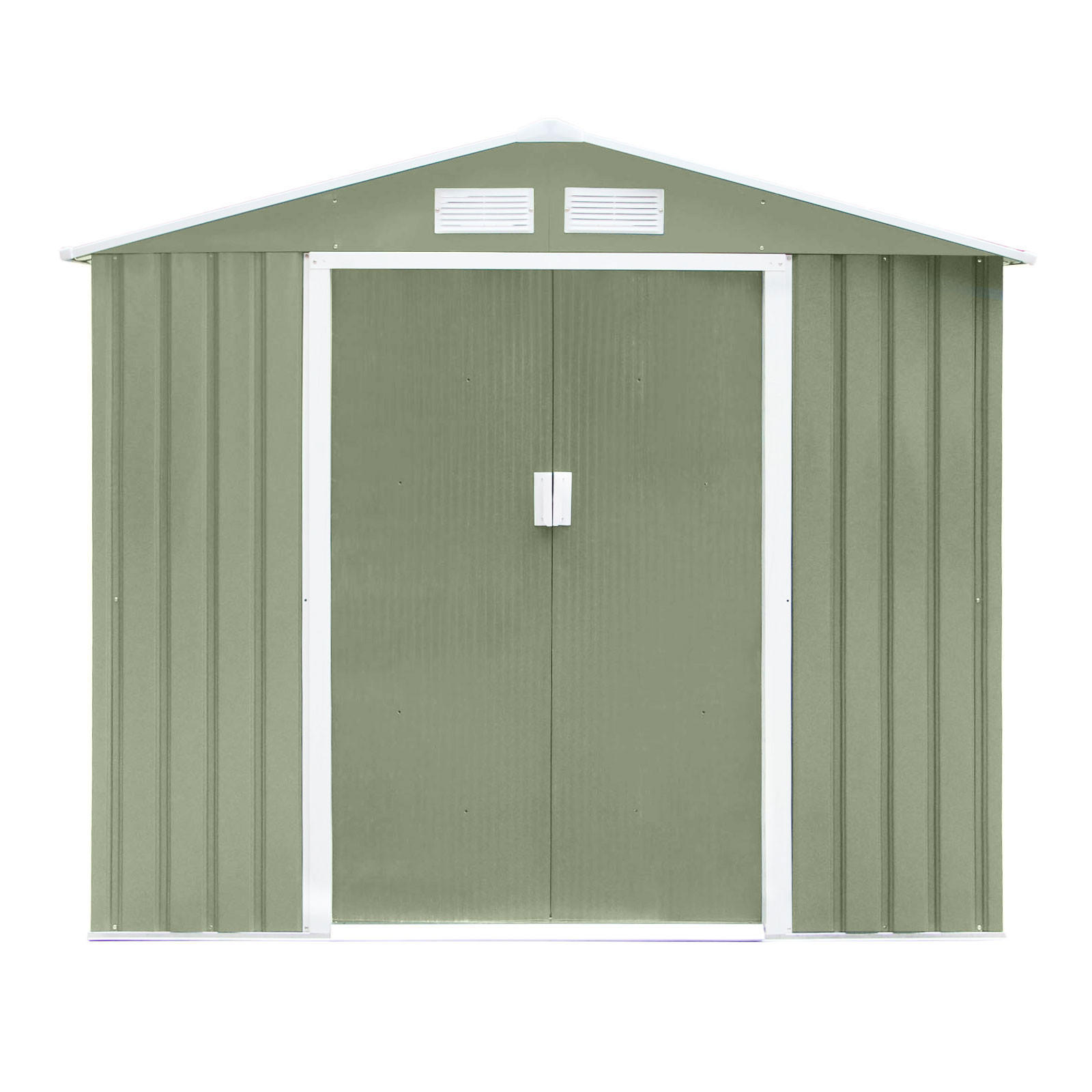 GERÄTEHAUS S100 Metall Grün - Grün, Metall (127/185/213cm) - HATTORO