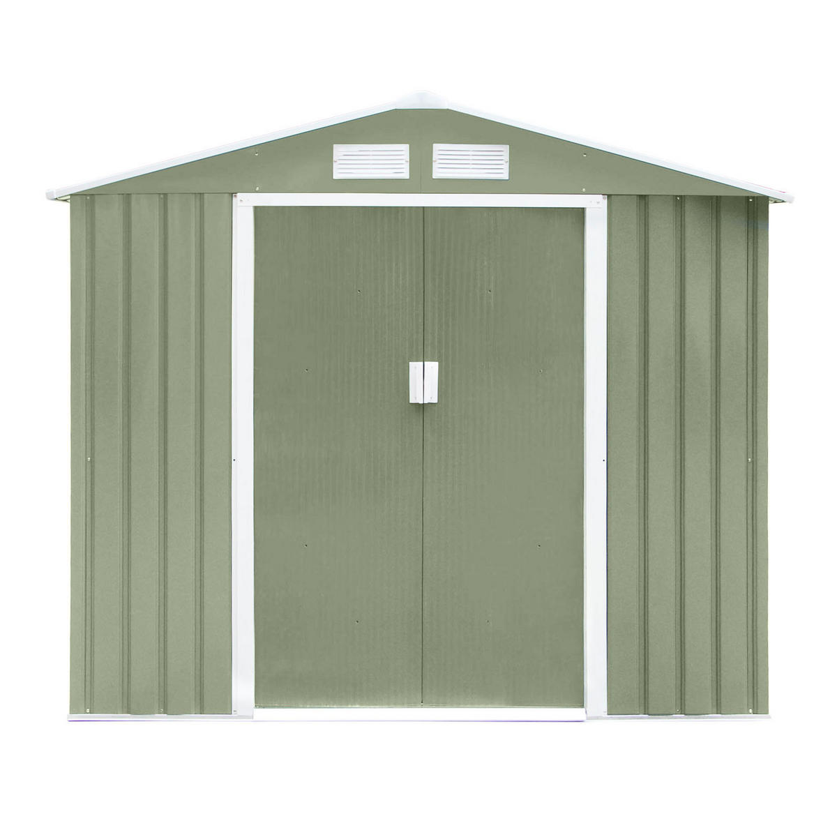 GERÄTEHAUS S100 Metall Grün - Grün, Metall (127/185/213cm) - HATTORO
