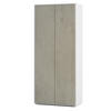 AKTENSCHRANK Amira T00 Beton Oxid 180/80/40 cm - Hellgrau, Holzwerkstoff (80/180/40cm) - SIMPLYFURN