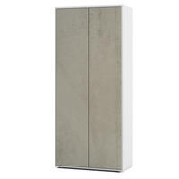 AKTENSCHRANK Amira T00 Beton Oxid 180/80/40 cm - Hellgrau, Holzwerkstoff (80/180/40cm) - SIMPLYFURN