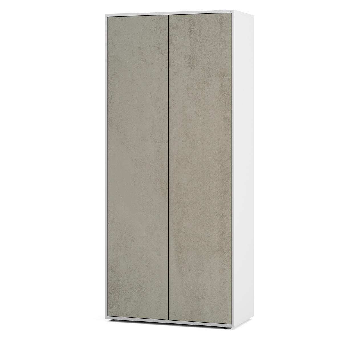 AKTENSCHRANK Amira T00 Beton Oxid 180/80/40 cm - Hellgrau, Holzwerkstoff (80/180/40cm) - SIMPLYFURN