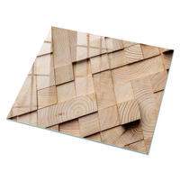 GLASPLATTE 80x60 cm – Holzmuster - Violett, Glas (0.4/80/60cm) - ArtPrintCave
