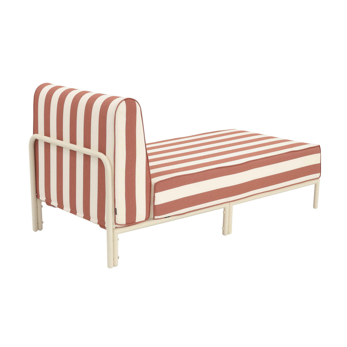 CHAISELONGUE, Terrakotta - Orange, Textil (72/78/153cm) - Oviala