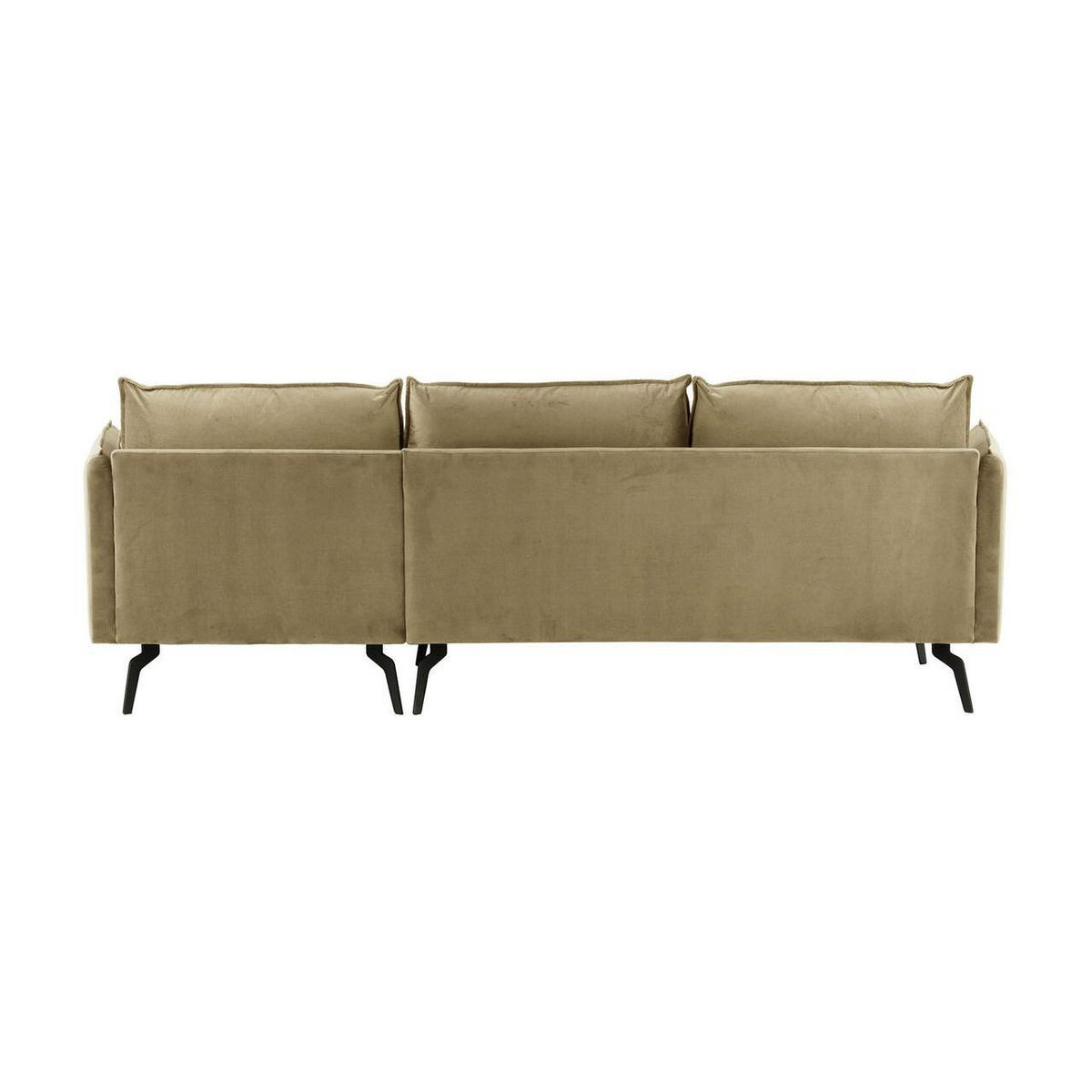 ECKSOFA Layla Rechts-Velluto 3 - Beige, Holz/Textil (278/160cm)