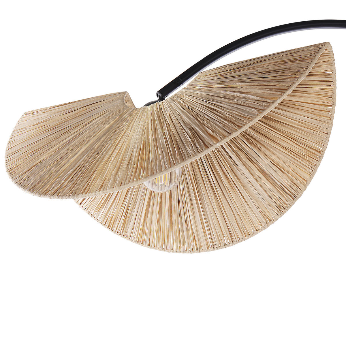 STEHLAMPE Naturfarben Herron - Naturfarben, Papier (35/130/189cm) - Beliani