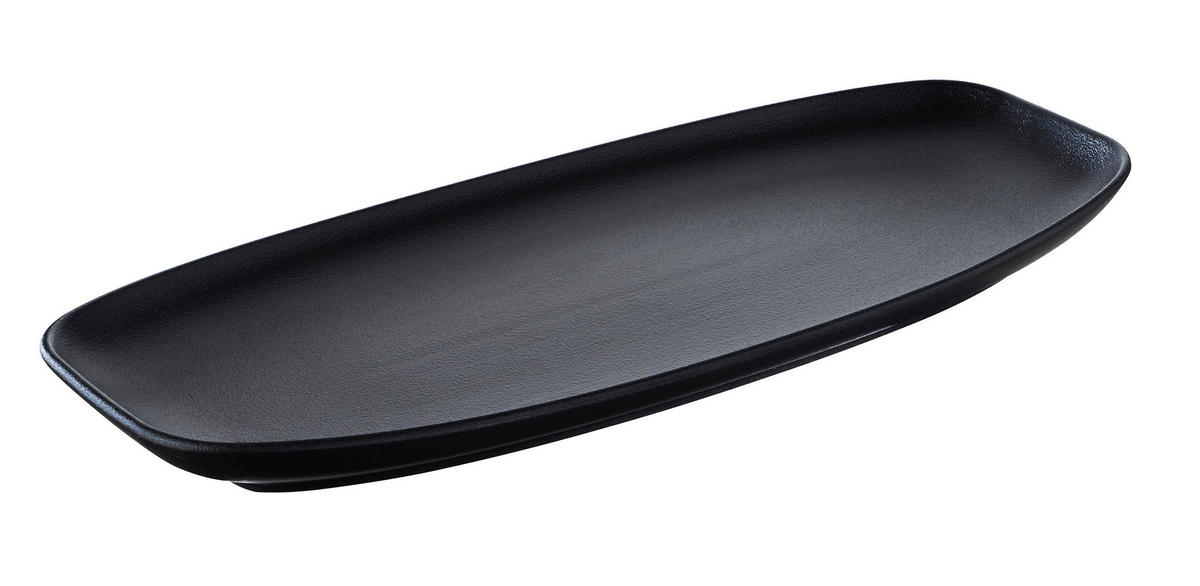 SERVIERPLATTE CLUB 36 cm x 15 cm in gusseisener Optik - Multicolor, Keramik (15/2.9/36cm) - Revol Porcelaine France