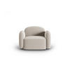 SESSEL Blair aus Samt leichtes beige - Creme, Textil (87/80/119cm) - Micadoni