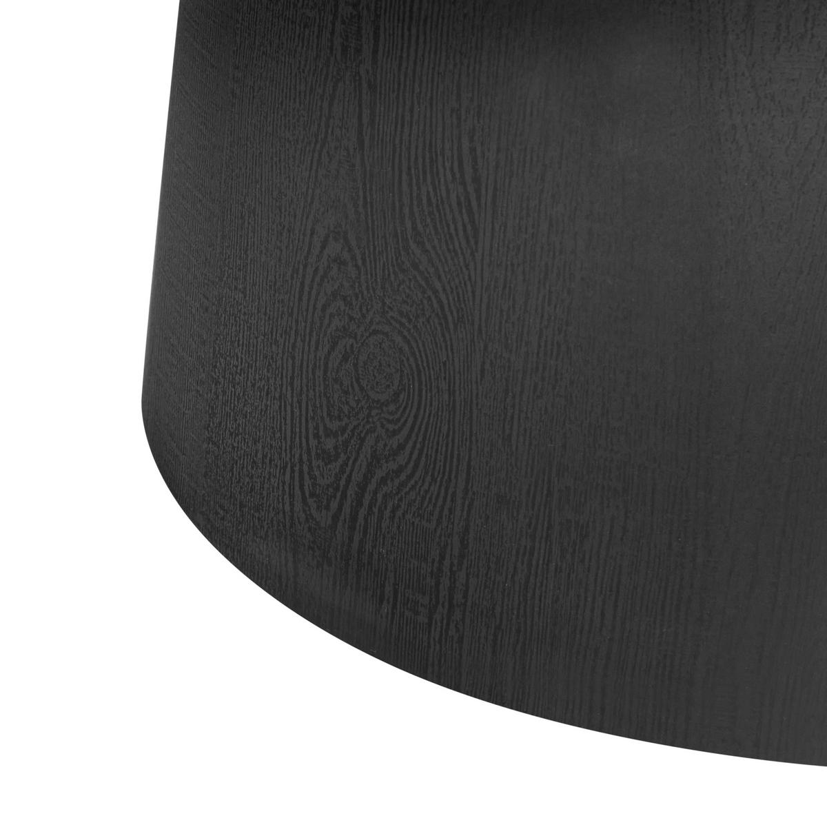JÍDELNÍ STŮL Černý 120/120 cm Oyen - černá, kompozitní dřevo (120/120/77cm) - Beliani