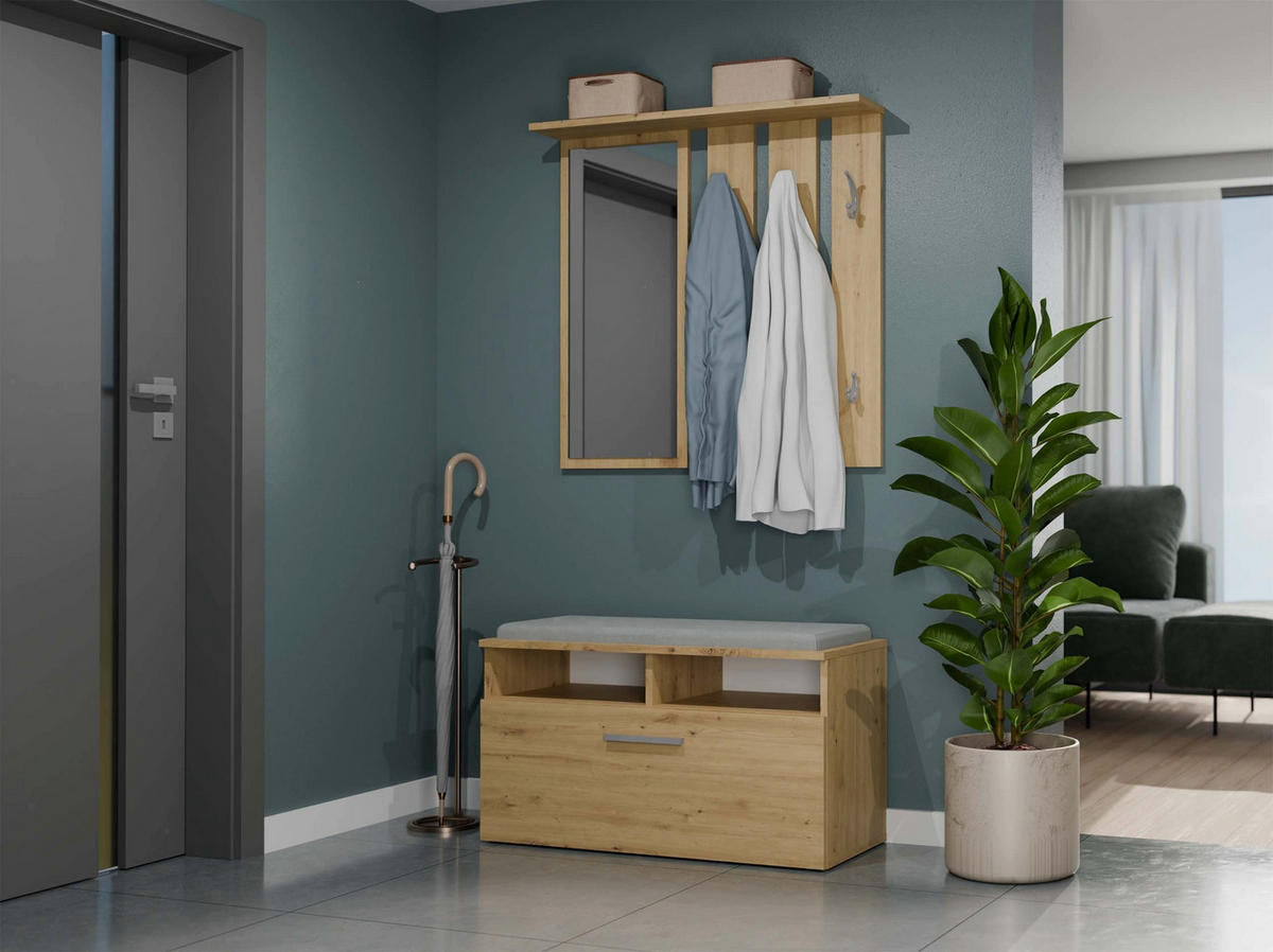 SCHUHSCHRANK Artisan 85/45/35 - Eiche Artisan, Holzwerkstoff (85/45/35cm) - RAUMHIRSCH FURNITURE