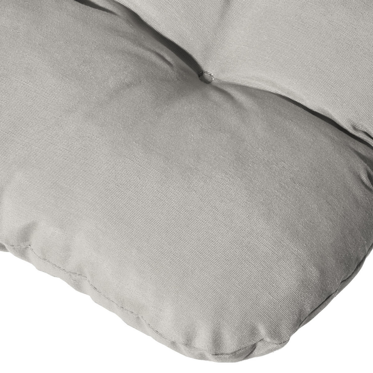 HOCHLEHNERAUFLAGE Flair HL 120/50/8cm Hellgrau - Hellgrau, Textil (50/8/120cm) - Beautissu 