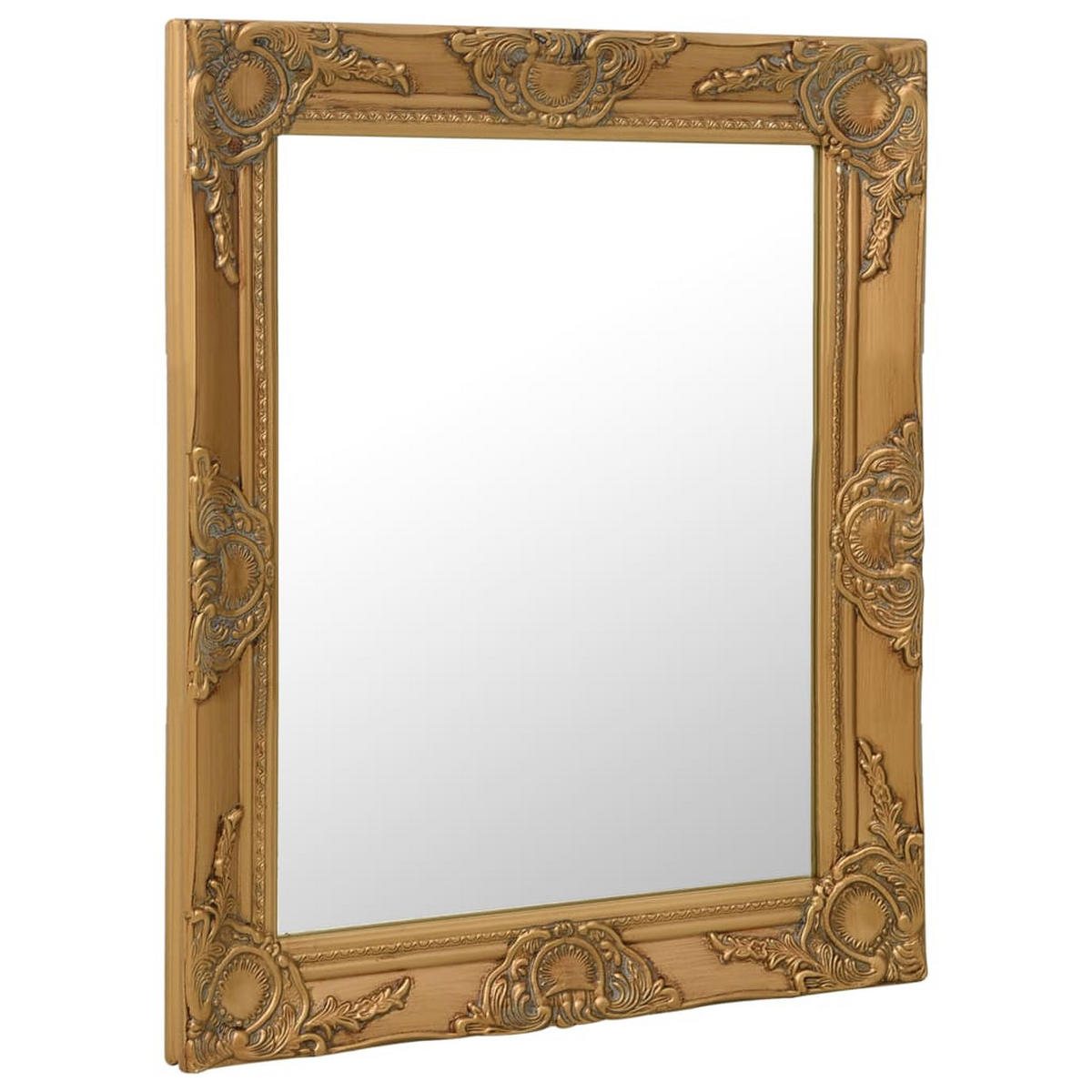 WANDSPIEGEL im Barock-Stil 50x60 cm Golden - Goldfarben, Holz (50/2/60cm) - furnicato