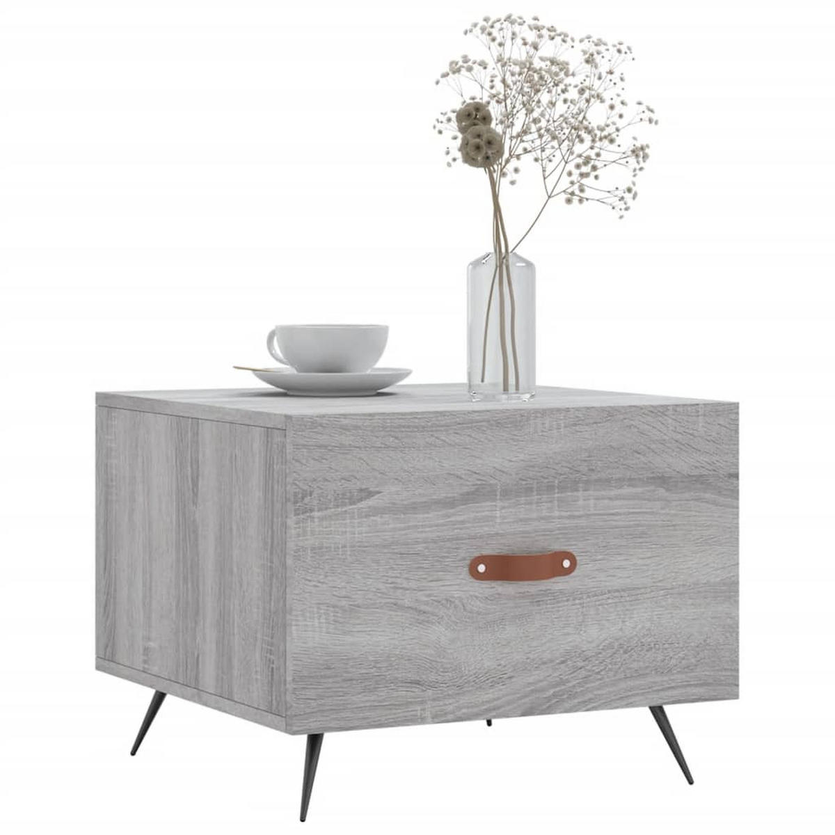 COUCHTISCH Grau Sonoma 50x50x40 cm Holzwerkstoff - Grau, Holzwerkstoff (50/50/40cm) - furnicato