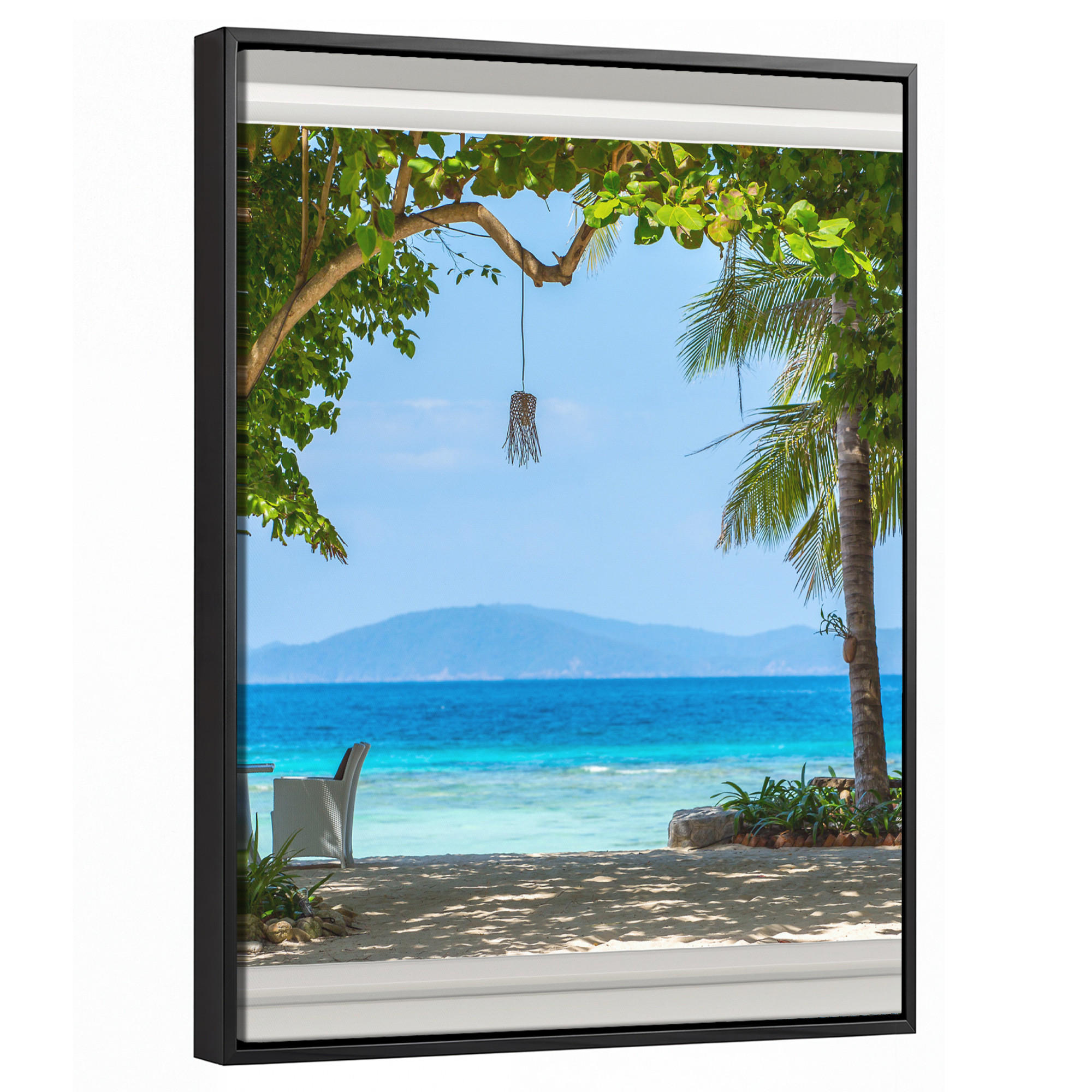 MuchoWow Leinwand Blau 30x40 cm