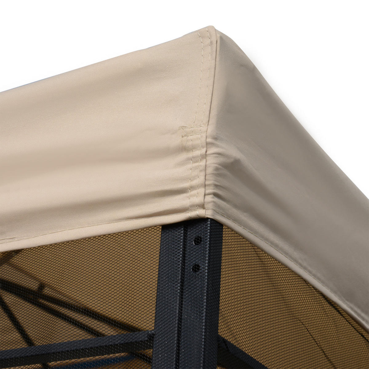 PAVILLON, Beige, Metall, 180g/m²-Polyester - Beige, Metall (298/278/298cm) - Outsunny