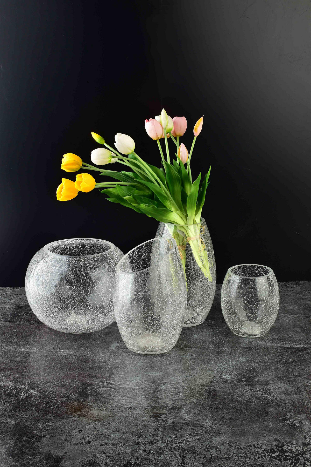 VASE Serenite Transparent 13/13/15 cm Glas - Transparent, Glas (15cm) - Mondex