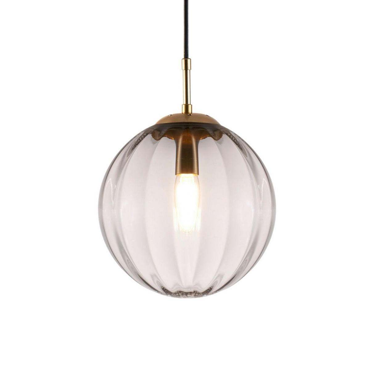 HÄNGELEUCHTE Niccolo, Gold / Messing, 122cm - Goldfarben, Glas (20/20/122cm) - KOSILUM