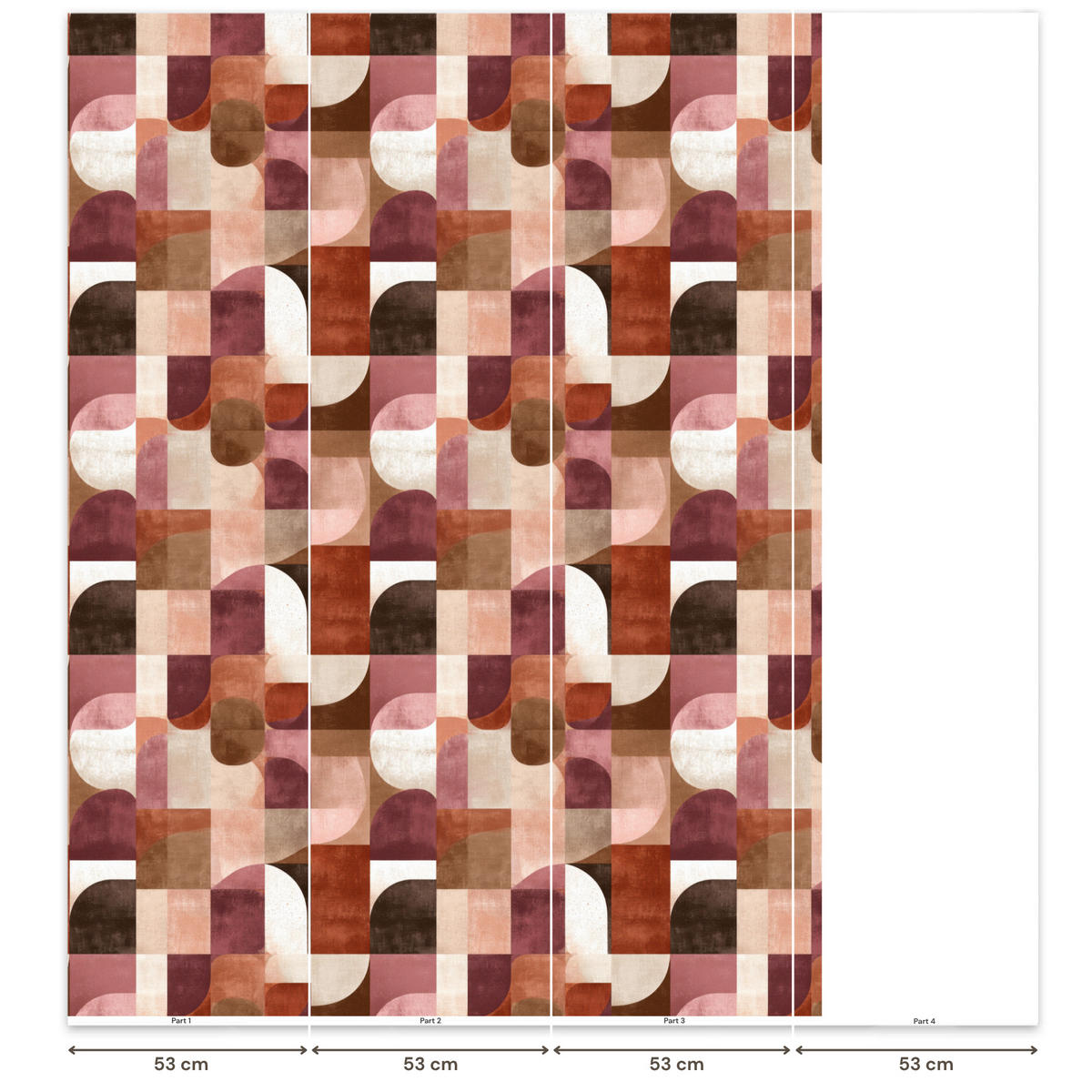TAPETE - Geometrie - Modern - Retro - 160x220 cm - Multicolor, Papier (160/220cm) - OnlyWow