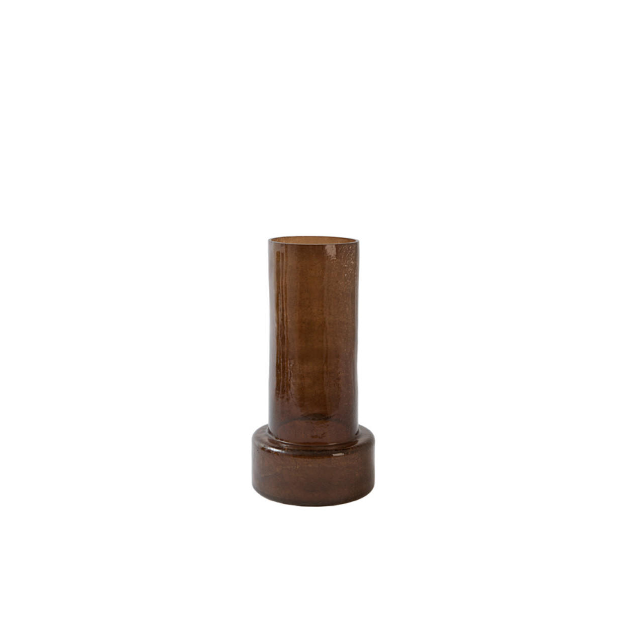 VASE Borando - Braun - 17.5/17.5/35 cm - Braun, Glas (35cm) - Light & Living