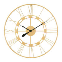 WANDUHR - Schwarz, Metall (3/85/85cm) - WOMO-DESIGN