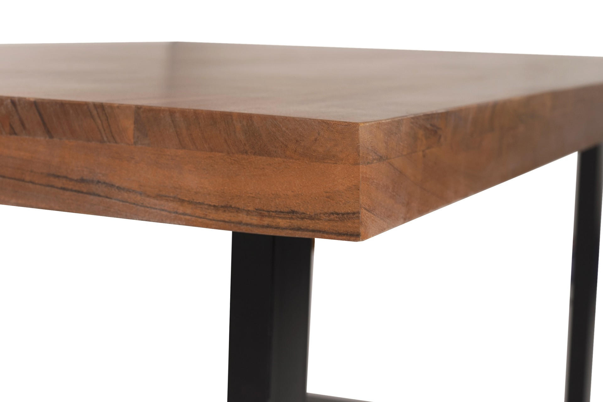 ESSTISCH RIO - Schwarz/Braun, Holz/Metall (100/220/77cm) - SAM
