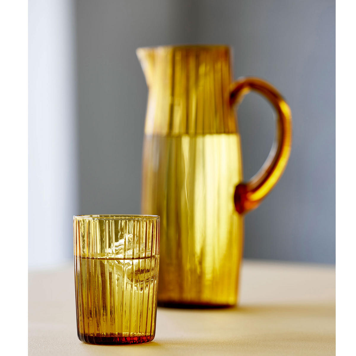 WASSERGLAS Kusintha 28 cl 4 Stck Amber - Beige, Glas (0.28L) - Bitz