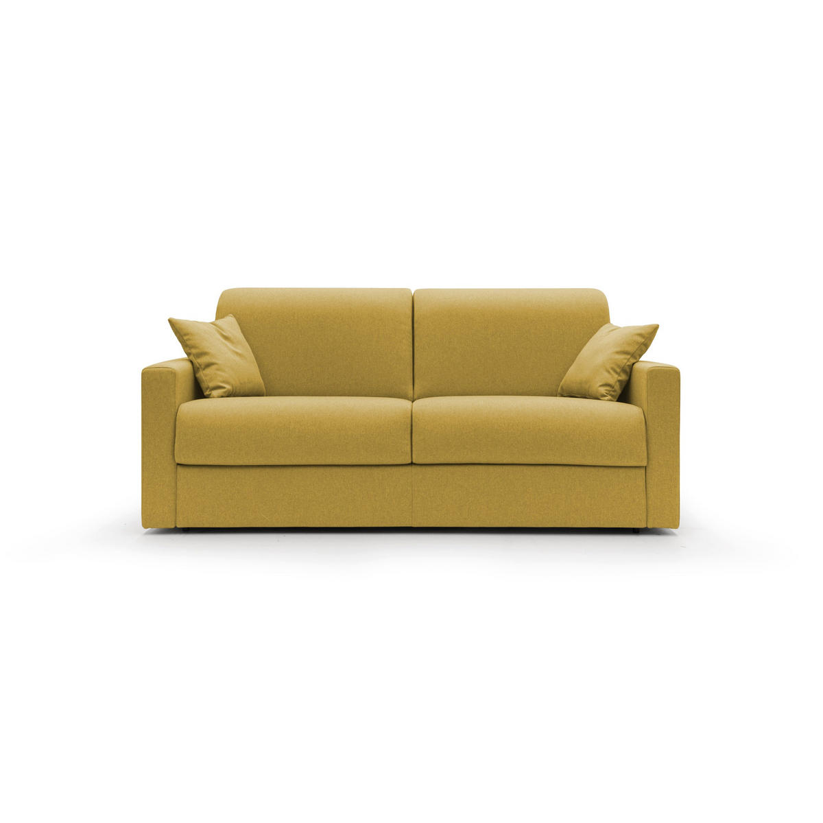 SCHLAFSOFA Chris - Gelb, Textil (206/90/96cm) - Divani.store