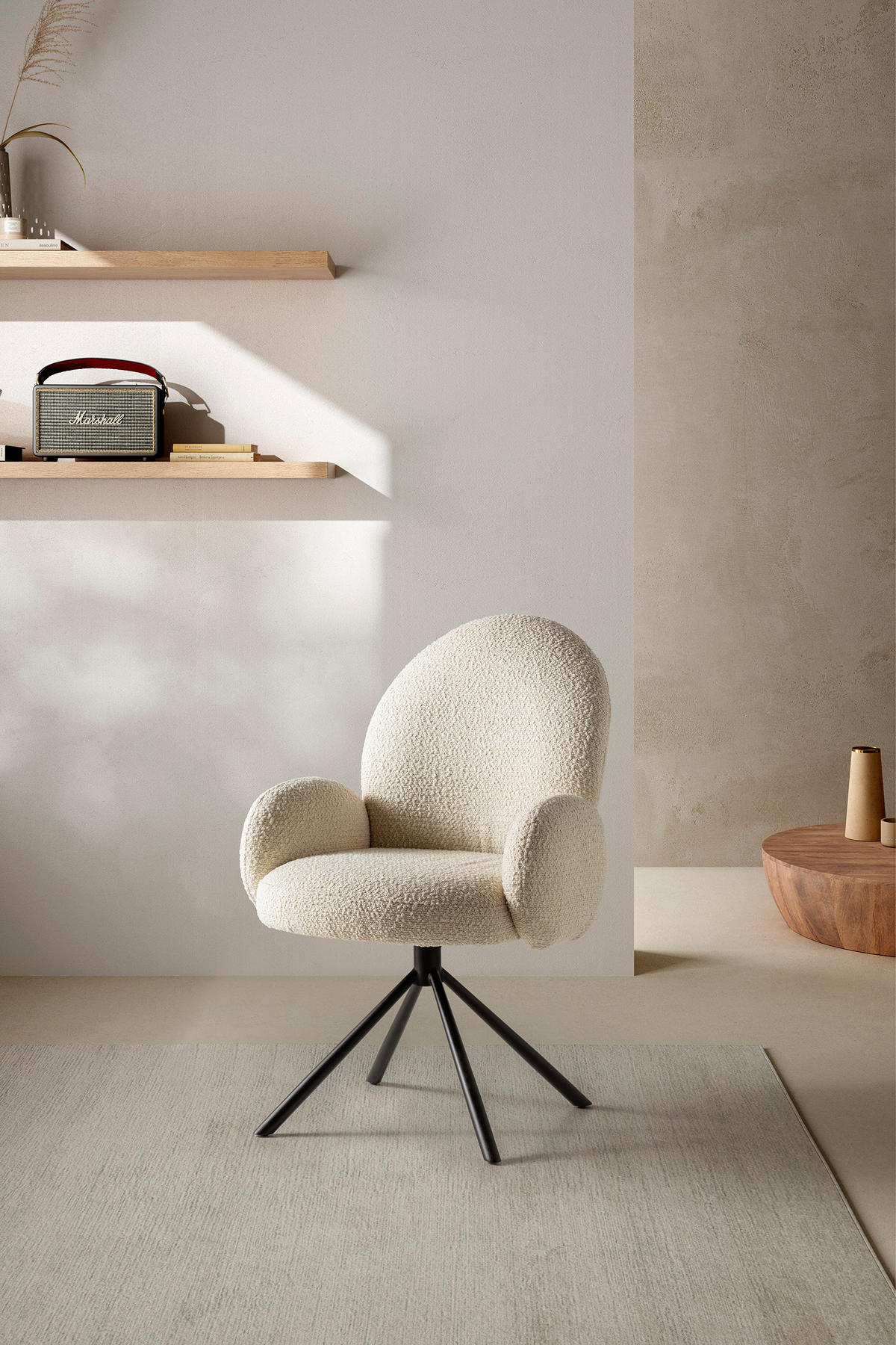 ESSZIMMERSTUHL Dario Beige 65/60/50 cm - Beige, Textil (60/50/65cm) - Drawer